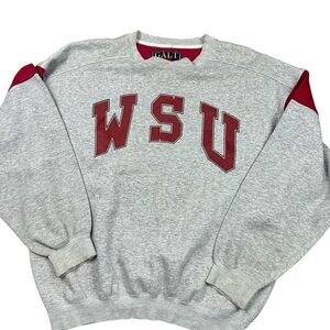 Vintage Washington State Cougars crimson and gray 90s Crewneck size Large